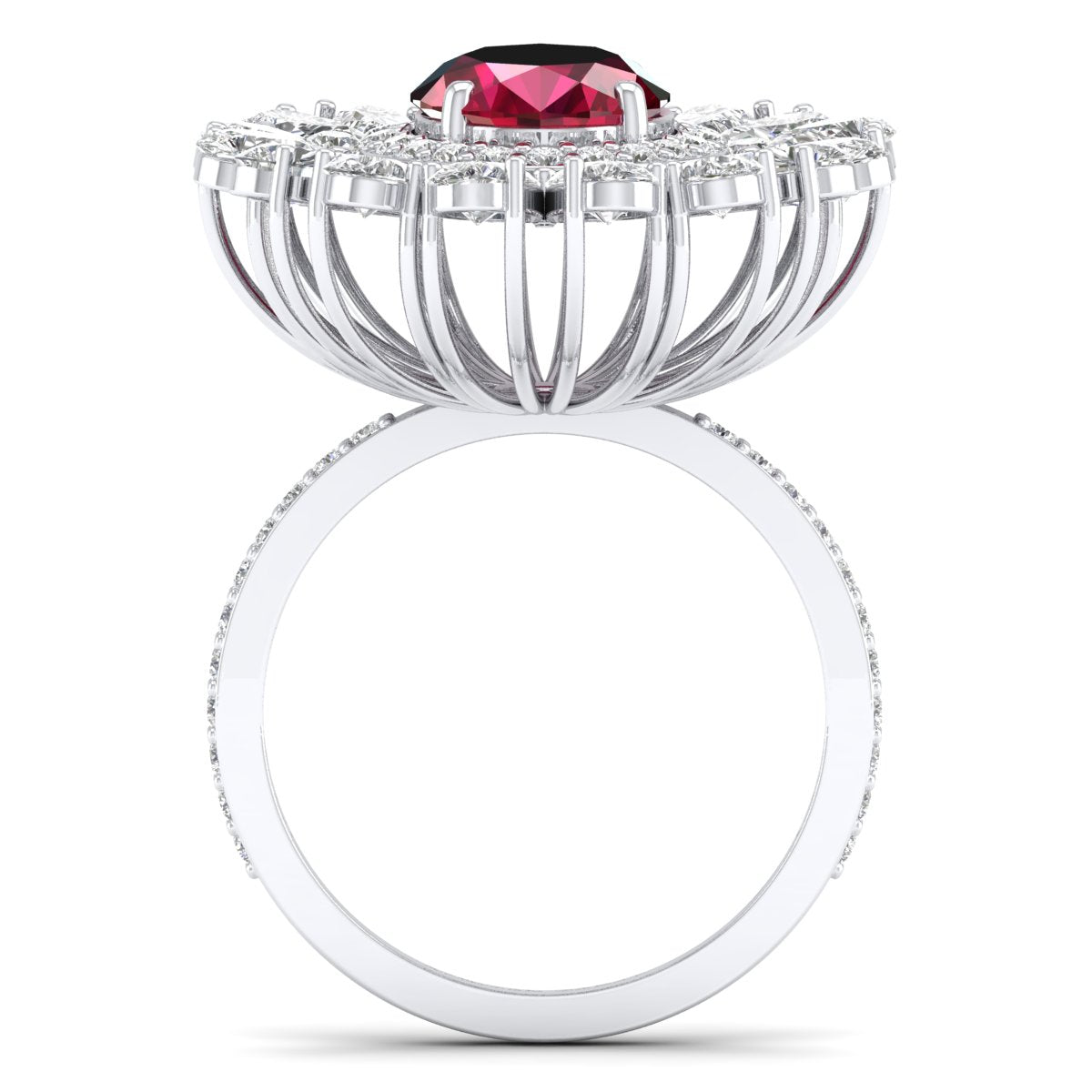 Lotus Diamond Ring